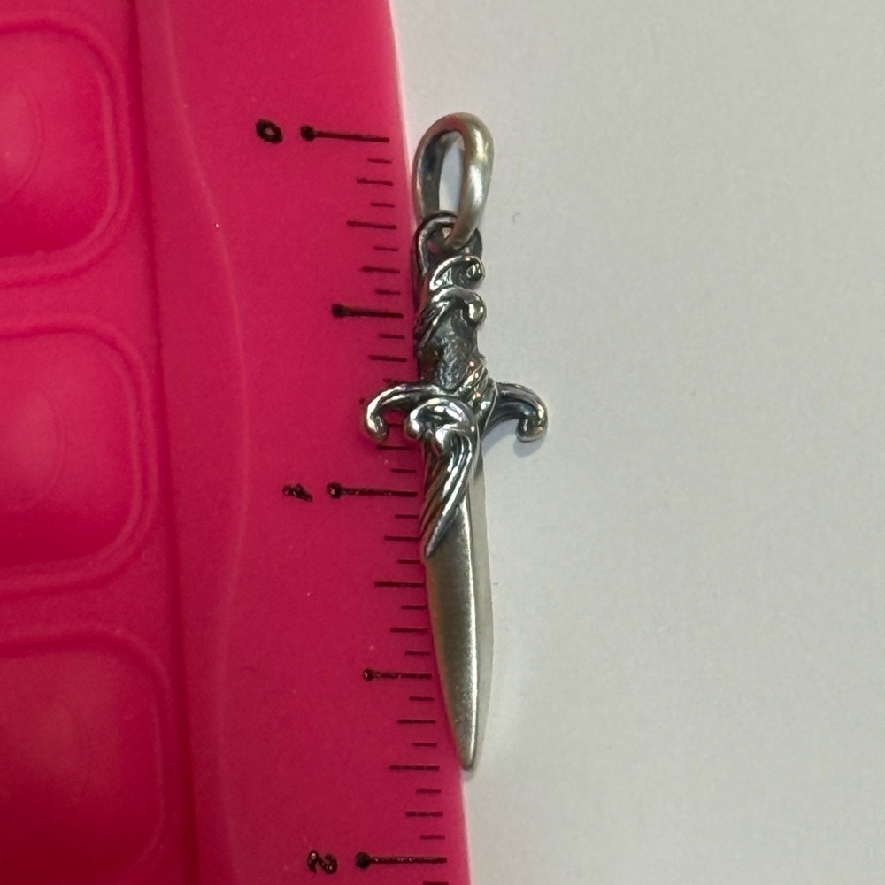 David Yurman Sterling Silver Dagger Pendent - Picture 6 of 6